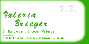 valeria brieger business card