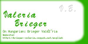 valeria brieger business card